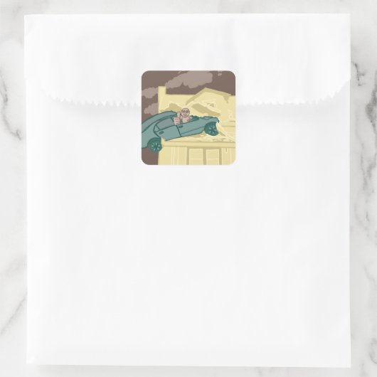 Autocollant de collision automobile (Sac)