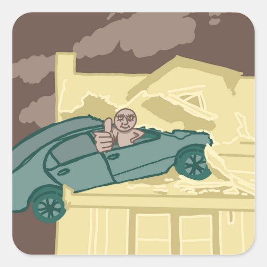 Autocollant de collision automobile (Devant)