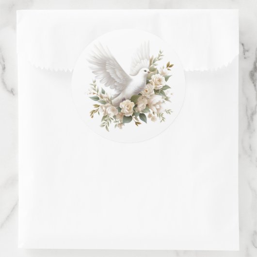 Autocollant de colombe (Sac)