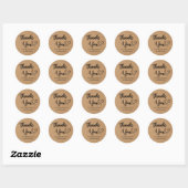 Autocollant de commande Merci | Étiquette d'emball (Feuille)