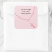 Autocollant de communion Roses Rosaires Filles (Sac)