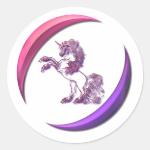 Autocollant de conception de licorne