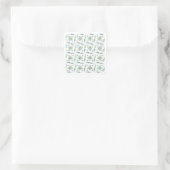 Autocollant de conception de motif de carreaux géo (Sac)