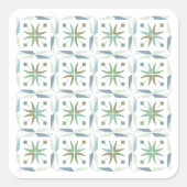 Autocollant de conception de motif de carreaux géo (Devant)
