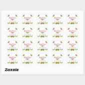 Autocollant de conception florale Paradis Tropical (Feuille)