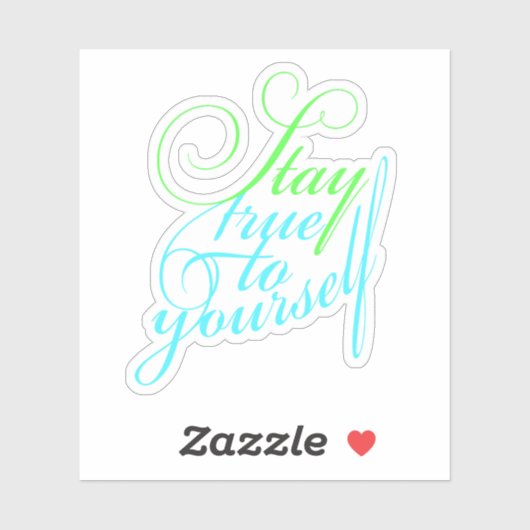 Autocollant de conception inspirant (Feuille)