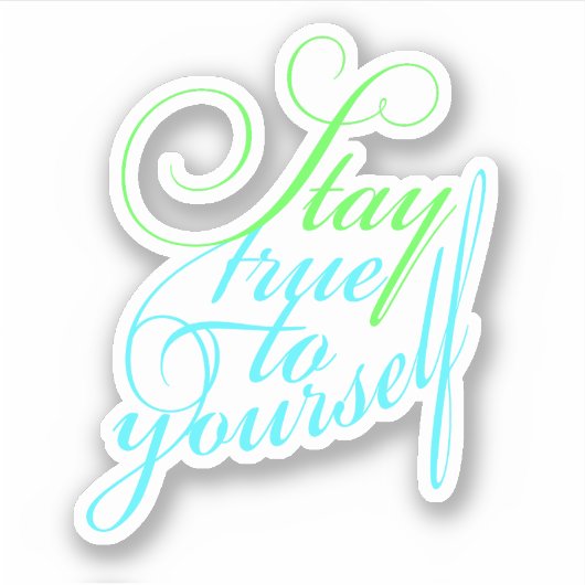 Autocollant de conception inspirant (Devant)