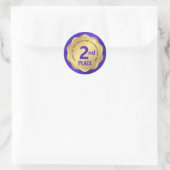 Autocollant de concours de médaille de 2e place Bl (Sac)