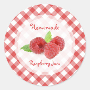 Autocollant de confiture de framboise