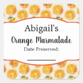 Autocollant de conserve Orange Fruit (Devant)