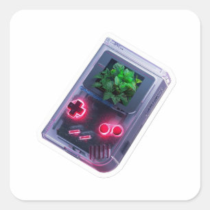 Autocollant de console de jeu portable rétro