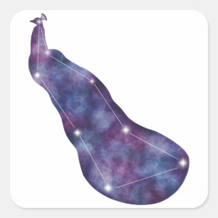 Autocollant de constellation de paon