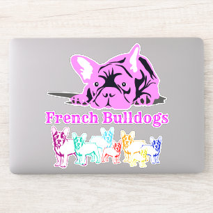 Autocollant de contour Bouledogues français