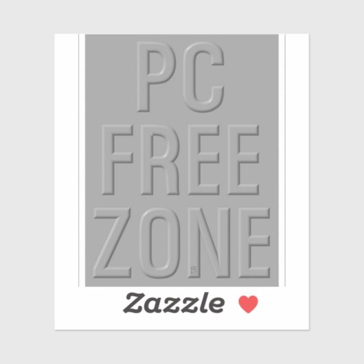 Autocollant de contour gris de zone libre de PC (Feuille)
