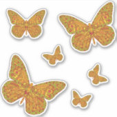 Autocollant de contours de monarque indien (Devant)