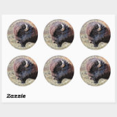 Autocollant de cookie Buffalo Chip avec texte pers (Feuille)