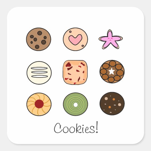 Autocollant de cookies (Devant)