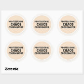 Autocollant de coordinateur de chaos professionnel (Feuille)