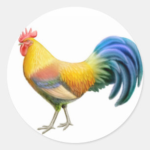 Autocollant de coq d'Ardenner