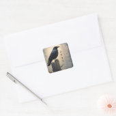 Autocollant de corneille personnalisable (Enveloppe)
