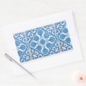 Autocollant de Cornflower Delft bleu et blanc (Enveloppe)