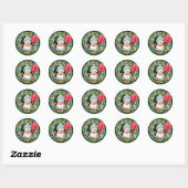 Autocollant de couronne de neige mignon (Feuille)