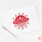 Autocollant de courrier du pôle Nord de Noël (Enveloppe)