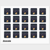 Autocollant de courrier heureux fragile (Feuille)