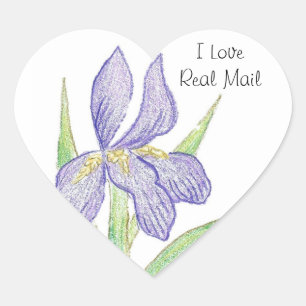 Autocollant de courrier réel