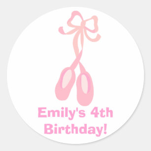 Autocollant de coutume d'anniversaire de BALLET de