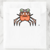 Autocollant de crabe grincheux drôle (Sac)