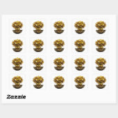 Autocollant de craft abstrait argent radiant (Feuille)