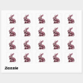 Autocollant de Craft Abstrait Rose Premium (Feuille)