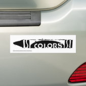 Autocollant de crayon de couleurs (En voiture)