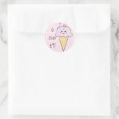 Autocollant de crème glacée Kawaii (Sac)