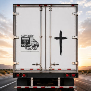 Autocollant de croix grunge Gloire à Dieu pour cam