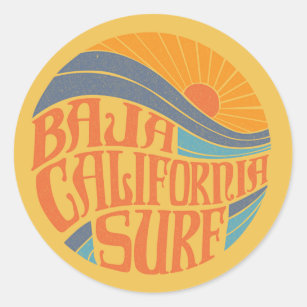 Autocollant de cru de surf de Basse-Californie