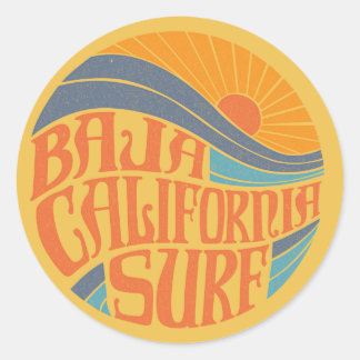 Autocollant de cru de surf de Basse-Californie