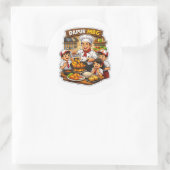 Autocollant de cuisine de chef Design de cuisine m (Sac)