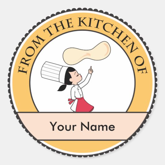 Autocollant de cuisine Étiquette (Devant)