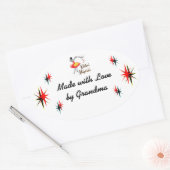 Autocollant de Cuisine rétro personnalisé (Enveloppe)