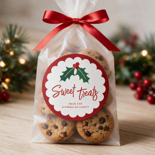 Autocollant de cuisson de Noël personnalisé sucré