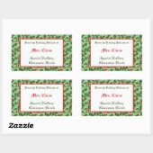 Autocollant de cuisson modifiable Holly et Berries (Feuille)