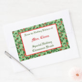 Autocollant de cuisson modifiable Holly et Berries (Enveloppe)