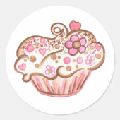 Autocollant de Cupcake (Devant)