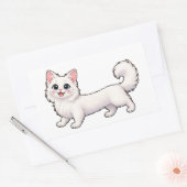 Autocollant de dachshund de chat blanc mignon – Co (Enveloppe)