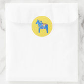Autocollant de Dala suédois bleu et jaune (Sac)