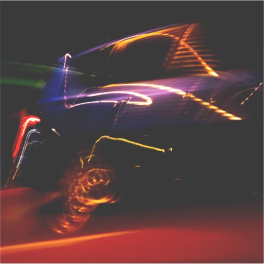 autocollant de danse de voiture violet (Devant)