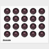 Autocollant de danse (rose) (Feuille)