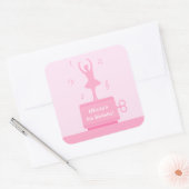 Autocollant de décoration d'anniversaire de fille (Enveloppe)